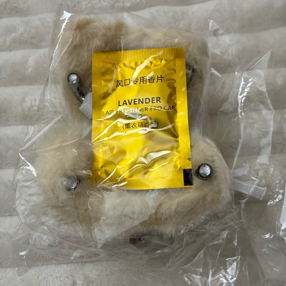 Labubu Plush Car Seat Chair Combo 2 in 1 Beige New - Picture 2 of 4